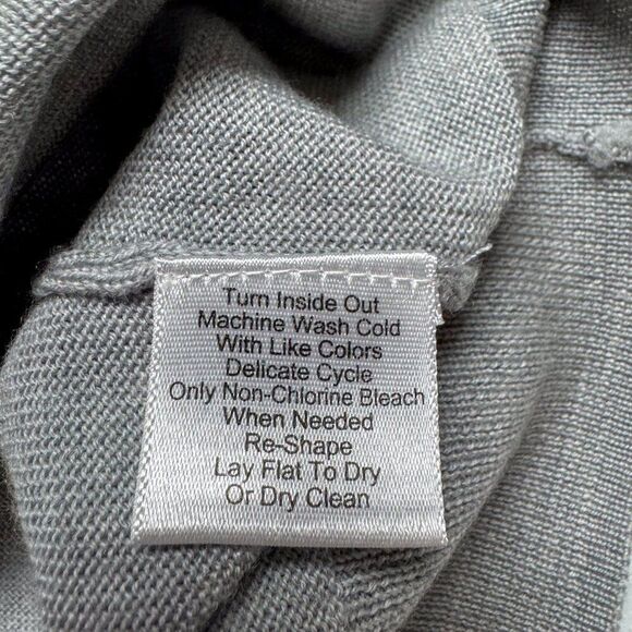 Jos A Bank Sweater Mens XXL Gray Wool Business Casual Outdoor Office Preppy Camp - Picture 9 of 12